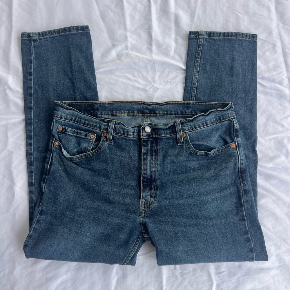 Levi's Blue Straight Jeans Classic Denim Style Size 38x30